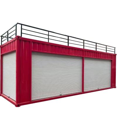 China Steel and Sandwich Panel 40ft Prefabricated Luxury Container Homes for Shop Store for sale