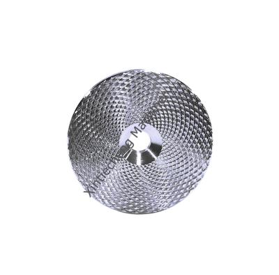 China Anodic Oxidation Knurling Wheel Custom Machined Parts Silver Aluminum Alloy ISO9001 for sale