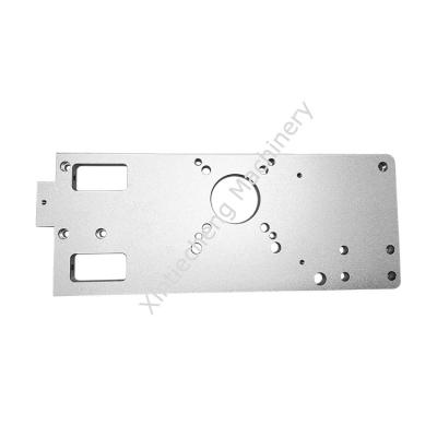 China Milling Turning Food Machinery Parts Left Plate Anodizing Machined Aluminium Parts for sale