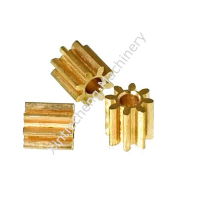 China Motor Bronze Spur High Precision Gears OEM Customized Golden Brass Spur Gear for sale