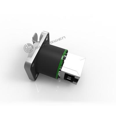 China Conector de chasis de audio Ethernet Conector eléctrico Rj45 8 pin en venta