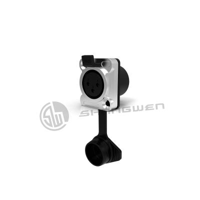 China Mini XLR Conector Feminino Socket 3 Pin Connector Impermeável Exterior à venda