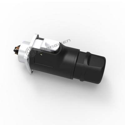 中国 250V 小型防水電気コネクタ IP67 M19 プラスチックスクリュー 販売のため
