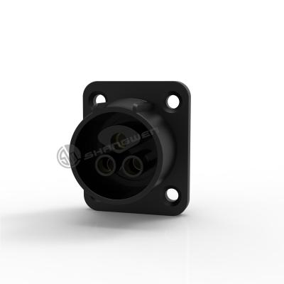 China Powercon femenino IP65 impermeable 3 conector de núcleo de plástico negro en venta