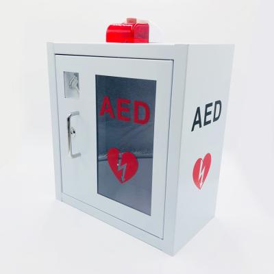 China Customizable AED Defibrillator Cabinets , Alarmed AED Wall Box 400x360x200mm for sale