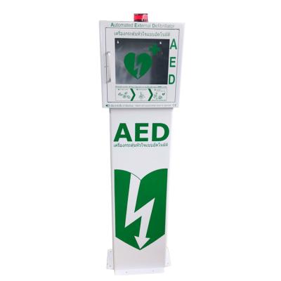 China Outdoor Heated AED Defibrillator Cabinets , Free Standing Defibrillator Storage Cabinets for sale