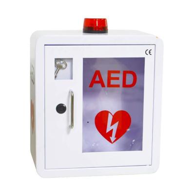China Round Corner AED Defibrillator Cabinets With Strobe Light CE Approval for sale