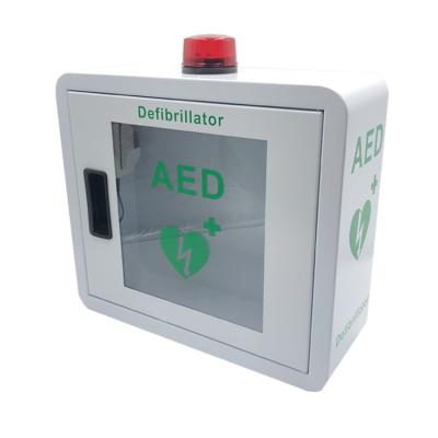 China Wall Mounted Defibrillator Cabinet , Customizable Metal AED Mounting Box for sale