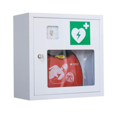 China Lockable AED Cabinet / AED Wall Box 370x370x170mm With Emergency Key for sale