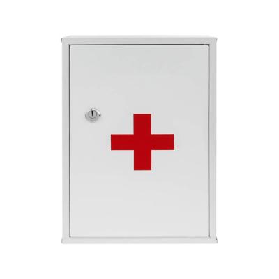 China Wall Mount First Aid Items Cabinet Steel Medicine Lock Box for sale