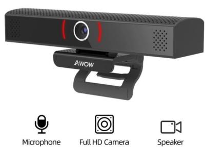China 3 - In - 1 HD Conference Web Camera Video Resolution 1920 x 1080 for sale