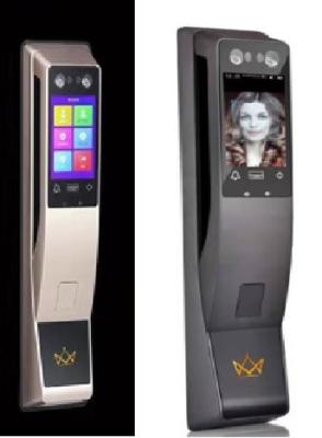 China 400 X 80 X 70mm Facial Detection Smart Lock Hidden Fingerprint Unlocking for sale