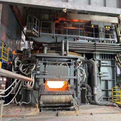 China EAF Steelmaking Electric Arc Furnace 50 Tons Continuous Charging for sale