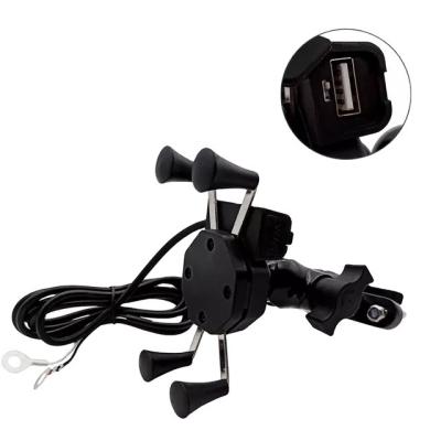 China X Claw 12V-24V Motorcycle Phone Holder With Charger ODM Service for sale