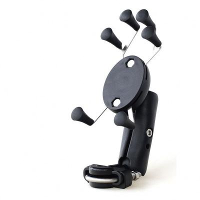 China Anodizing 6 Claws X Claw Motorcycle Phone Mount Anti Skid Phone 8 Use for sale