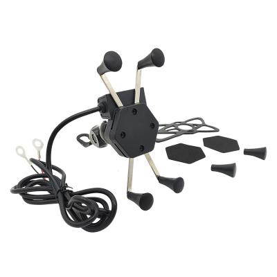 China QC 3.0 18W Motorcycle Cell Phone Mount With Charger RoHS Listed for sale