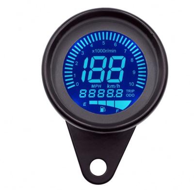 China Chrome Oil Level Lcd Motorcycle Meter Gauge Digital Morfayer for sale