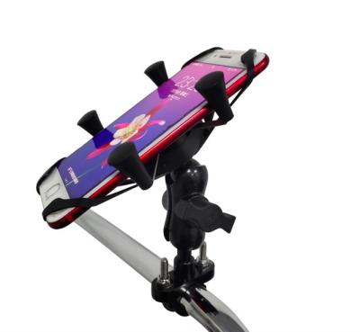China X dá forma ao suporte do telefone celular da bicicleta de 3.5-6.5 polegadas E, montagem do telefone do Mountain bike 360D à venda