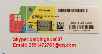 China 32 / 64 Bit Microsoft Windows 10 Product Key Code 100% Working For Laptop for sale