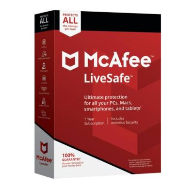 China Online McAfee Internet Security Software 2022 Unlimited Devices 1 Year Bind Key Operating Systems for sale