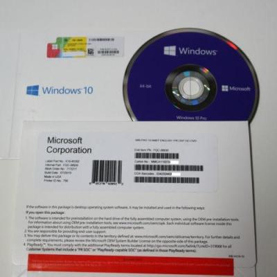 China Microsoft Windows 10 Pro Upgrade Key , Windows 10 Professional Key Spanish Version for sale