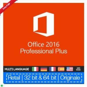 China Optional Language Microsoft Ms Office 2016 Professional Plus Retail FPP Key for sale