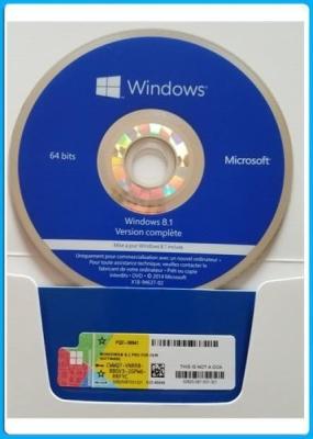 Chine L'autocollant professionnel de clé de produit de Microsoft Windows 8,1 originaux de boîte d'OEM code SP1 à vendre