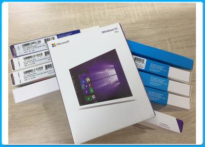 China Microsoft Windows 10 Pro Retail DVD , Windows 10 Retail Pro USB 3.0 Online Activation for sale