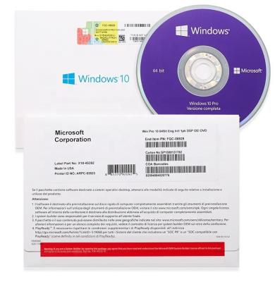 China 32 64 Bit Windows 10 OEM Package English Version With Life Time Guarantee for sale