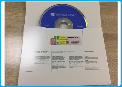 China Microsoft Windows Server 2016 Os Standard 64 Bit DVD With 5 User CALs for sale