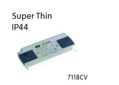 China Constance Voltage Ultra Thin LED Driver 7118CV IP44 15W 12V/24V for mirror light CE certificate for sale