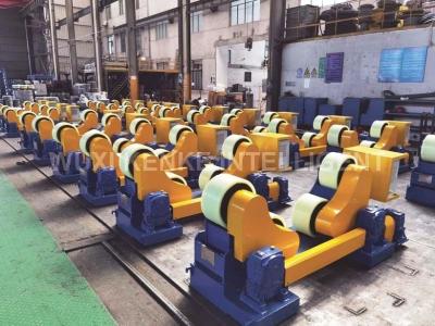 China Small Pipe Welding Rotators Self Adjustable Turning PU Roller Rotation 5t To 40t for sale