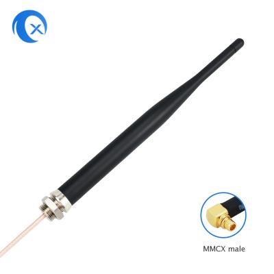 China Bulkhead Mount 3G 4G LTE Omni Antenna With Rg316 Cable MMCX Connector for sale