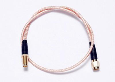 China RG316 Flexible Coaxial Cable / RF Coax Coaxial Jumper With RP SMA Female for sale