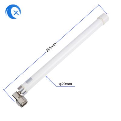 China 6dBi 4G LTE Fiberglass Base Station Antenna With Right Angle N Male Connector for sale