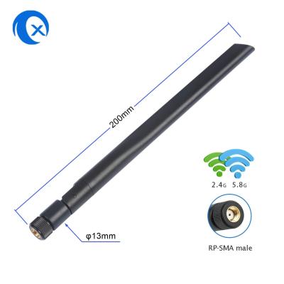 China Blade Shape 2.4G 5G Dual Band Omni Directional WiFi Antenna for sale