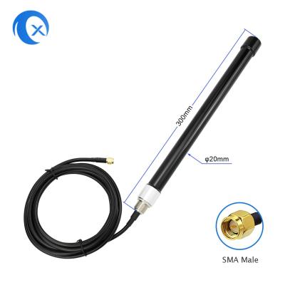 China Omni Directional Outdoor Waterproof 4G Base Station Fiberglass Antenna with LMR195 SMA connector for sale