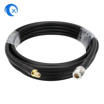 China LMR 400 Low loss RF coaxial cable assemblies  N-type female to RPSMA male connector for sale