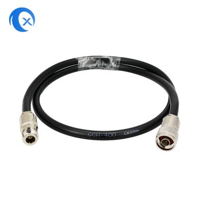 China LMR 400 RF coaxial cable assemblies N male to female jumper cable for sale