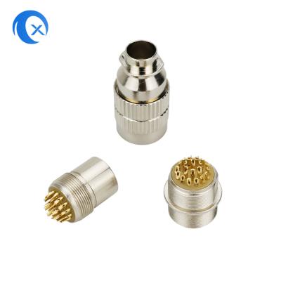 China New Arrival Metal Zinc Alloy 22pin Push-Pull Circular Micro Jack Connector for sale
