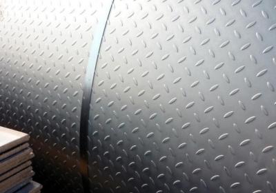China Checkered Galvanized Steel Sheet In Coil , Metal Sheet Roll Hot Dipped for sale
