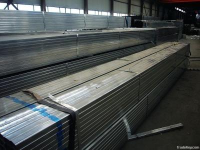 China Zinc Galvanized Square Hollow Steel Pipe With Zinc Coated 45 To 250 G for sale