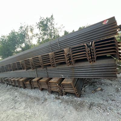 Chine Good Water Density U Type And Z Type Sheet Pile 6 / 9 / 12m Length à vendre
