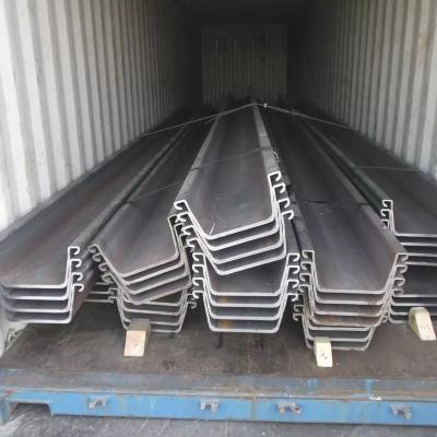 China Hot Rolled 10.5mm U Shaped Steel Sheet Pile Easy To Transport for sale