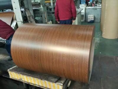 China Wood Patterned , Prepainted Galvalume Steel Sheet In Coil for sale