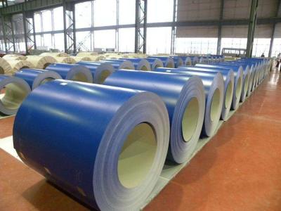 China PPGL YK Blue 0.17 X 1219MM Z100 Prepainted Steel Coil Back Coat 5~7MIC for sale