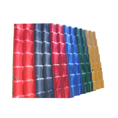 China 3.0mm Waterproof Performance Corrugated Pvc Plastic Synthetic Resin Building Roof Tiles for sale