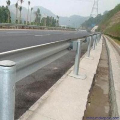 China 4.5mm Thickness Highway Guardrail Systems Parts Galvanized Round Guardrail Posts for sale