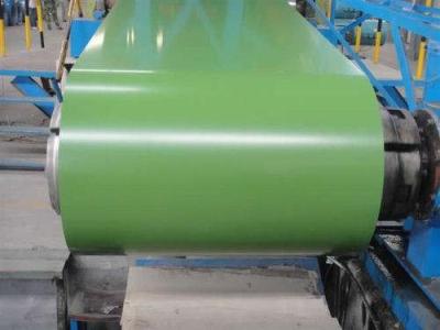 China O aço revestido cor do Galvalume de PPGL bobina 0.15x914mm AZ50g na cor verde à venda