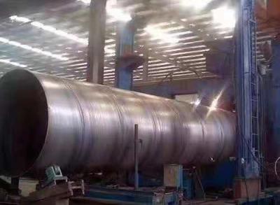 China Q235B Q345B Welded Hollow Steel Pipe , Large Diameter And Wall Thickness Round Water Pipe for sale